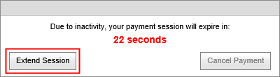 Extend Sessoin button example (portal)