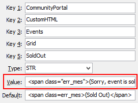 Grid SoldOut configuration setting