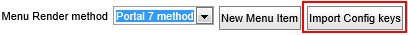 Import Config keys button (Configuration - Main menu sub-tab, portal, wn66)