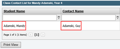 Internal naming format example