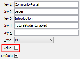 IntroductionFutureStudentEnabled configuration setting