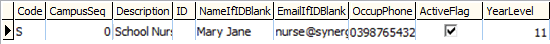 luCampusEmailContacts lookup table