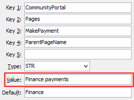 MakePayment - ParentPageName