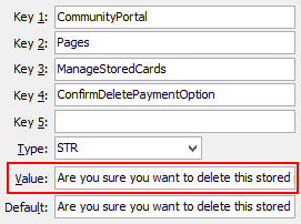 ManageStoredCards - ConfirmDeletePaymentOption configuration setting