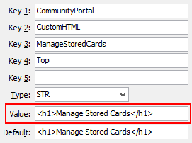 ManageStoredCards - Top configuration setting