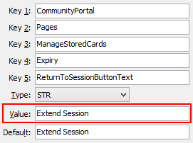 ManageStoredCardsReturnToSessionButtonText configuration setting