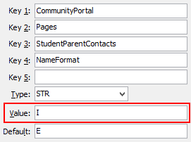 NameFormat configuration setting