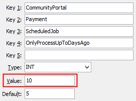 OnlyProcessUpToDaysAgo configuration setting