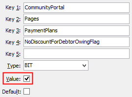 PaymentPlans - NoDiscountForDebtorOwingFlag configuration setting