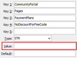PaymentPlans - NoDiscountForFeeCode configuration setting