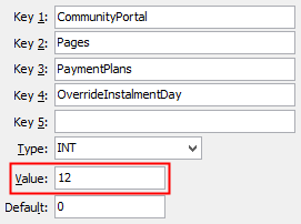 PaymentPlans - OverrideInstalmentDay configuration setting