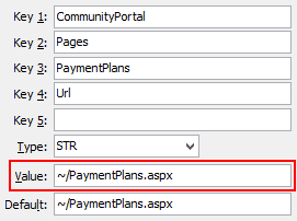 PaymentPlans - URL configuration setting