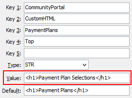 PaymentPlansManageStoredCards - Top configuration setting