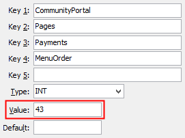 Payments - MenuOrder configuration setting