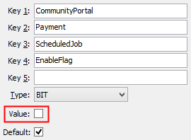 ScheduledJobEnableFlag configuration setting