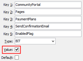 SendConfirmationEmail - EnabledFlag configuration setting