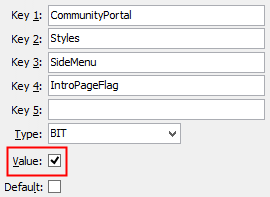 SideMenu IntroPageFlag configuration setting
