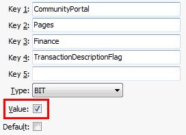 TransactionDescriptionFlag configuration setting