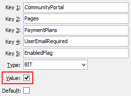 UserEmailRequired - EnabledFlag configuration setting