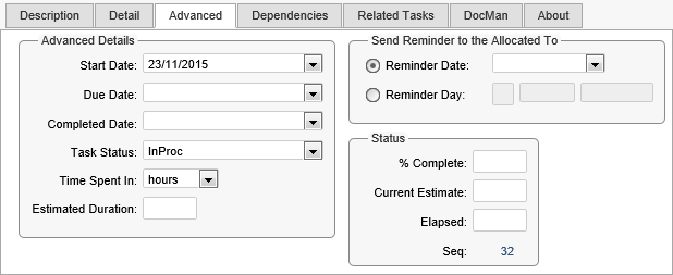 Action Centre bar - Advanced sub-tab (synweb)