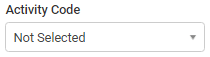 Activity code property