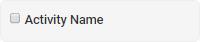 Activity name button