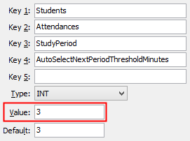 AutoSelectNextPeriodThresholdMinutes configuration setting