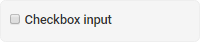Checkbox input element