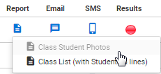 Classes widget (report icon, dashboard)