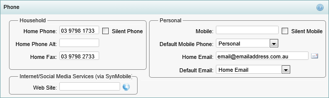Community Maintenance - Phone bar (synweb)