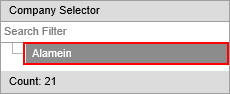 Company selector (Cadet Maintenance, company selection, synweb)