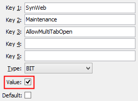 Configuration File Maintenance - AllowMultiTab Open