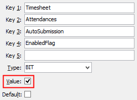 Configuration File Maintenance - AutoSubmission EnabledFlag