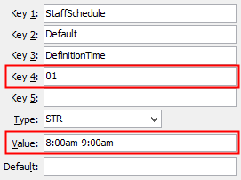 Configuration File Maintenance - DefinitionTime