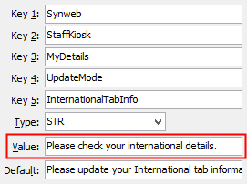 Configuration File Maintenance - InternationalTabInfo