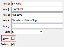 Configuration File Maintenance - ShowLeaveTakenFlag configuration setting