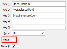 Configuration File Maintenance - ShowSemesterCount configuration setting
