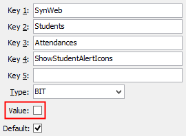 Configuration File Maintenance - ShowStudentAlertIcons configuration setting