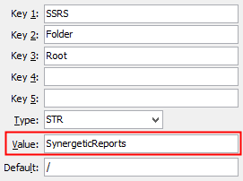Configuration File Maintenance - SSRS- Folder - Root setting