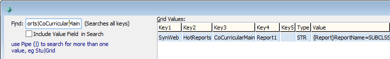 Configuration File Maintenance - Synweb HotReports Co-Curricular