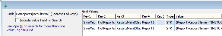Configuration File Maintenance - Synweb HotReports Results