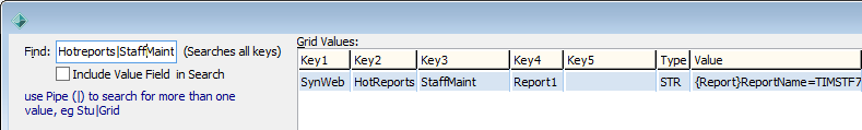 Configuration File Maintenance - Synweb HotReports Staff