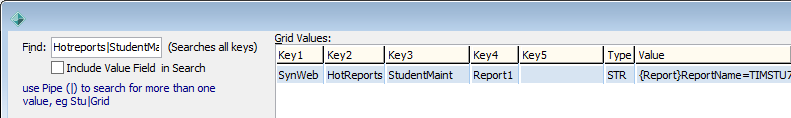Configuration File Maintenance - Synweb HotReports Students