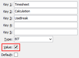 Configuration File Maintenance - Timesheet Calculation UseBreak configuration setting
