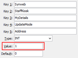 Configuration File Maintenance - UpdateMode - Address configuration setting
