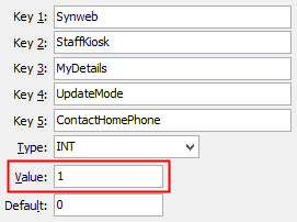 Configuration File Maintenance - UpdateMode - ContactHomePhone configuration setting