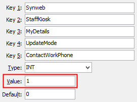 Configuration File Maintenance - UpdateMode - ContactWorkPhone configuration setting
