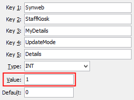 Configuration File Maintenance - UpdateMode - Details configuration setting