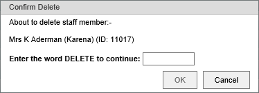 Confirm delete window (deleting staff member, synweb)