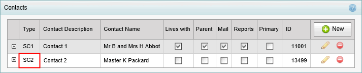 Contacts bar -  post contact swapping